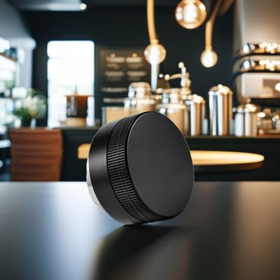 Dispensatore di espresso in metallo argento regolabile per il livellamento della macina del caffè ecocompatibile