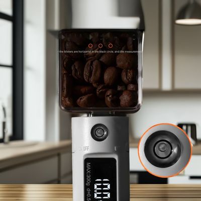 Scale elettronica con cucchiaio con caratteristica di stoccaggio del latte di caffè con schiuma, miscelatore di schiuma incluso