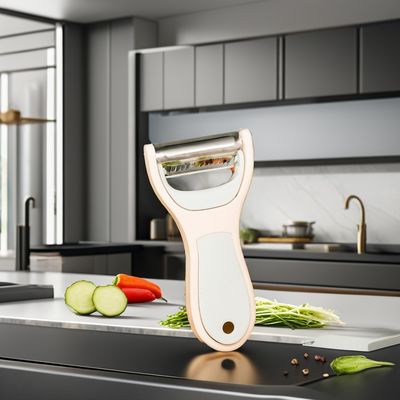 Tagliatrice di verdure a mano 2 in 1 Scutter di metallo Mini utensili manuali in acciaio resistenti allo scivolamento Maniglia sicura per uso commerciale