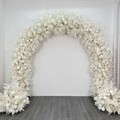 Fiori artificiali a forma di cuore in arco di 8 piedi perfetti per matrimoni e festa della mamma