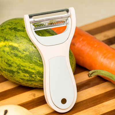 Lamette di acciaio inossidabile affilate a doppia funzione Mini peeler manuale per frutta e verdura