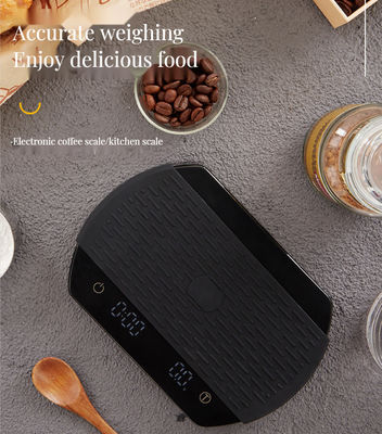 BAMBOO Scale elettronica per la cucina con timer e cuscinetto in silicone in design minimalista