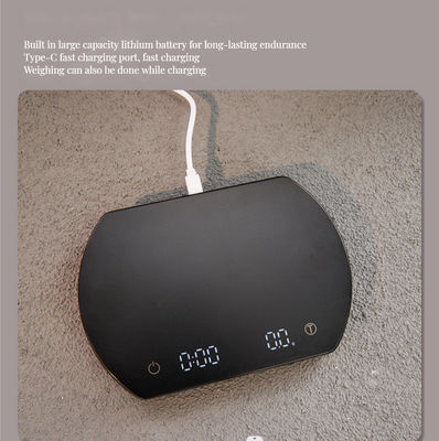 BAMBOO Scale elettronica per la cucina con timer e cuscinetto in silicone in design minimalista