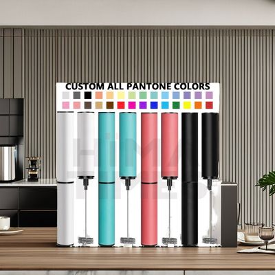 HIMATIMES Spuma per latte a colori personalizzati ricaricabile portatile per qualsiasi selezione di frusta