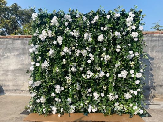 Giornata della mamma e auto da matrimonio Decorazione murale in tessuto 3D con piante verdi realistiche