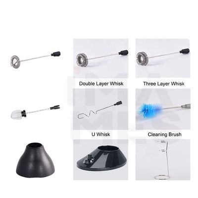 HIMATIMES Spuma per latte a colori personalizzati ricaricabile portatile per qualsiasi selezione di frusta