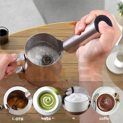 HIMATIMES Spuma per latte a colori personalizzati ricaricabile portatile per qualsiasi selezione di frusta