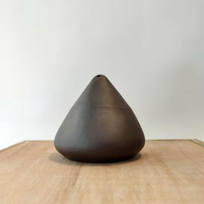 Mini porta bruciatore di incenso per la decorazione domestica in metallo con design in ceramica con retrocesso di bastone