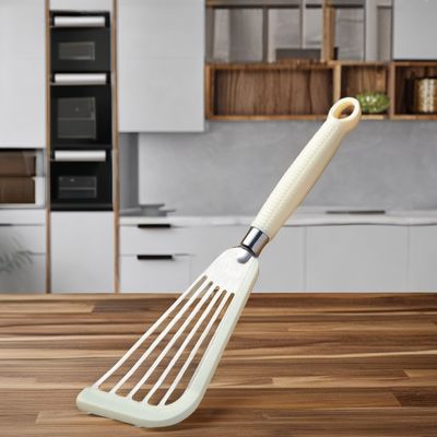 Applicazione alimentare 2 pezzi in acciaio inossidabile Spatula di pesce Set resistente al calore