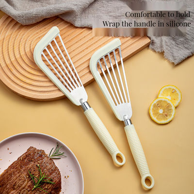 Spatula di pesce metallica non appiccicosa con fessura Turner Set per la frittazione degli utensili da cucina in scatola