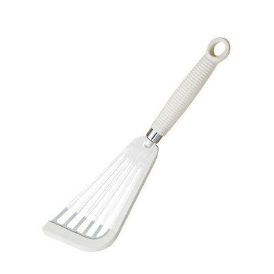Padelle non appiccicose Stir-Frying silicone prosciutto di pesce Turner Spatula a fessura con manico di plastica