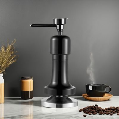 Logo personalizzato Maniglia di alluminio nero Barista Espresso Tamper per 58mm Base Coffee