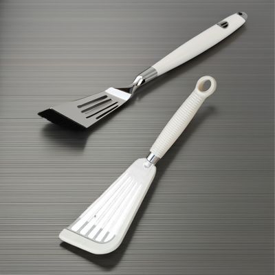 Set alimentare in acciaio inossidabile a fessura di Turner Spatula resistente al calore per utensili da cucina non appiccicosi