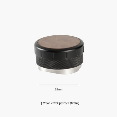 NO 2024 Espresso portatile, caffè, altezza regolabile, base in acciaio inossidabile in legno di noce, 51 mm, 53 mm, in alluminio