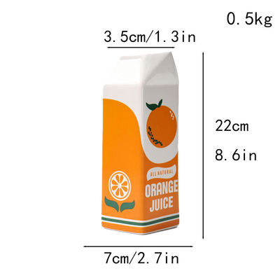 Piccolo vaso da tavolo idroponico in ceramica in arancione ideale per casa e ristorante