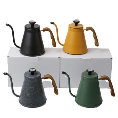 Moderno design in acciaio inossidabile Colletto di gallina Cucina per il caffè per campeggio e birra