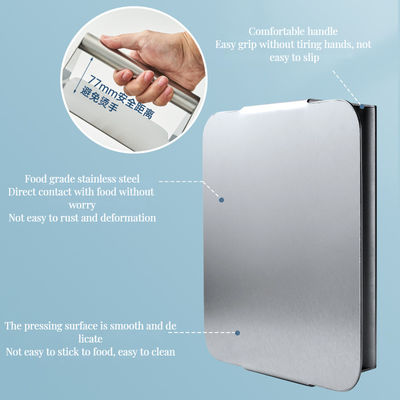 Strumento per la grigliatura in acciaio inossidabile con grembiule di tessuto