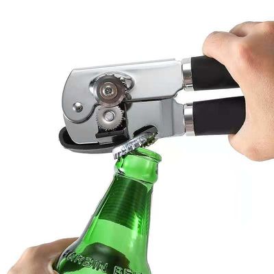 Regali Disegni personalizzati in acciaio inossidabile Can opener bottiglia di birra manuale con manichetta facile
