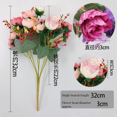 Bianco 21 Rose Diamante Fiori artificiali per matrimoni San Valentino Natale