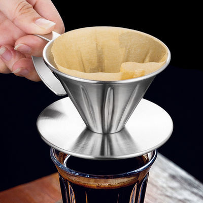 Cestini per filtri di caffè in acciaio inossidabile per la casa e la funzione di latte a schiuma