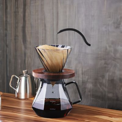 Caffettiera Borosilicato Vetro Gocciolante Caffè con resistenza al calore Versare sopra la pentola