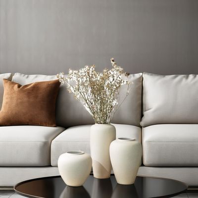 Vaso ceramico bianco di lusso unico in stile postmoderno