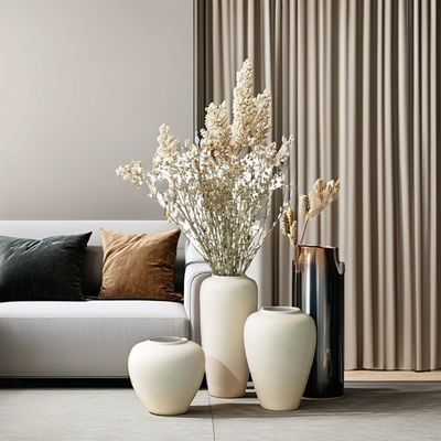 Vaso ceramico bianco di lusso unico in stile postmoderno
