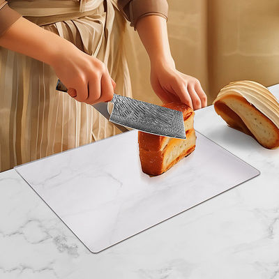 Tabella di taglio durevole per utensili da cucina con logo personalizzato Acrilico chiaro e bambù flessibile