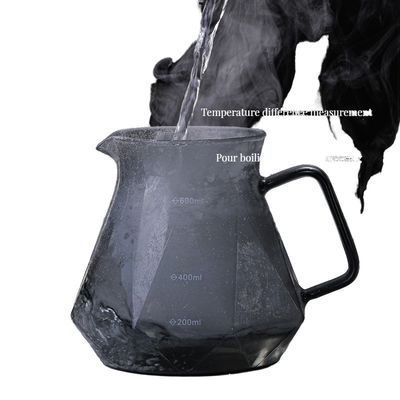 Servizi di ufficio Tipo di utensili da bere Set di caffè e tè Durabile trasparente Borosilicato vetro gocciolante
