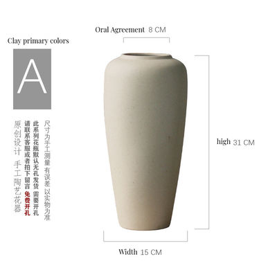 Decorazione morbida Ornamento Art Deco creativo nordico Vaso ceramico con disegno geometrico