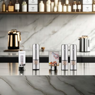 Sassini e peperoncini con nucleo di ceramica in acciaio inossidabile mini grinder elettrico