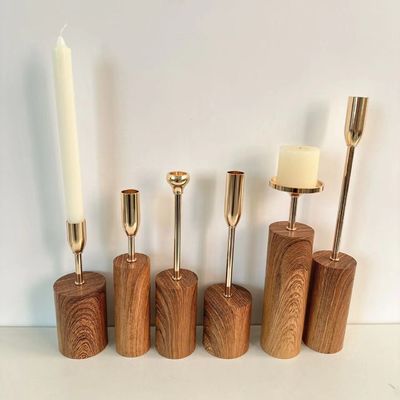 Moderno portacandele in ceramica bianca nordica per la casa e la decorazione di nozze stile Morden