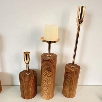 Moderno portacandele in ceramica bianca nordica per la casa e la decorazione di nozze stile Morden