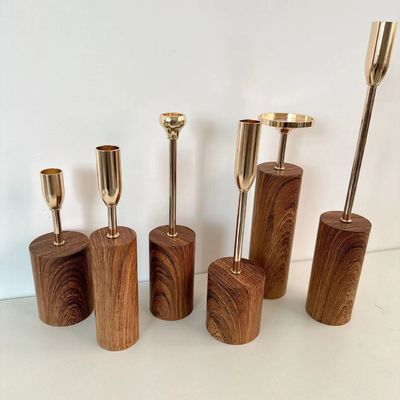 Moderno portacandele in ceramica bianca nordica per la casa e la decorazione di nozze stile Morden