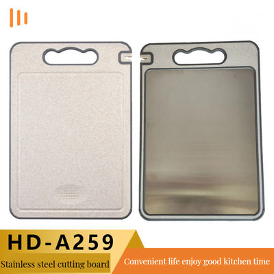 Tavolo da taglio in acciaio inossidabile 304 a colori personalizzati con tavola da taglio da cucina anti-muffa addensata in bambù