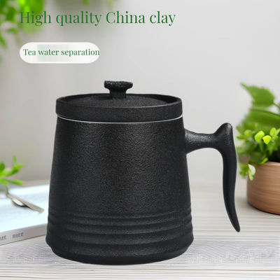 900cc Ceramic Tea Pot Set con tazze e piatti di caffè Disegno di porcellana bianca semplice