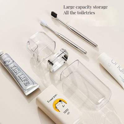 Disposable Cartoon Cute 3 in 1 Portable Dental Jar Set Ideale per il bagno di casa Hotel