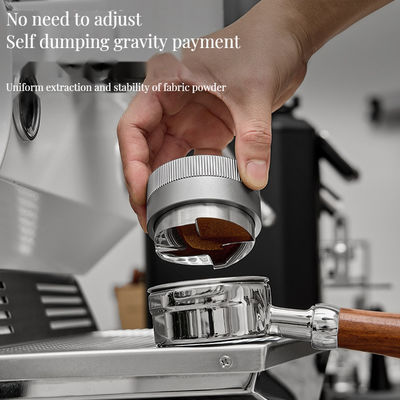 Quattro lame in acciaio inossidabile polvere martello per barista in materiale di legno caffè 58mm