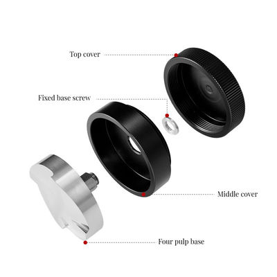 Quattro lame in acciaio inossidabile polvere martello per barista in materiale di legno caffè 58mm