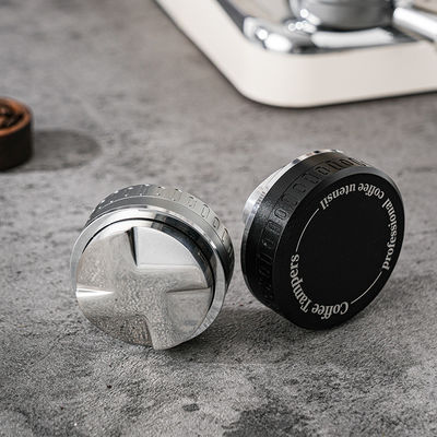 2-in-1 Coffee Leveler con coperchio in legno eco-compatibile 304 in acciaio inossidabile