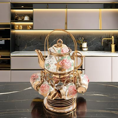 Tazze in ceramica elettroplata di lusso design moderno per gli amanti del caffè