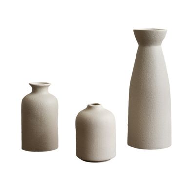 Vaso da tavolo in ceramica a strisce antico Art Deco Nordic Flower Design per la decorazione domestica