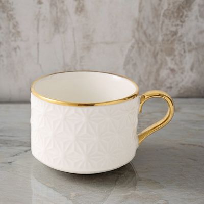 Moderna tazza di tè nordica in osso di lusso con colore personalizzato e utensili in bambù