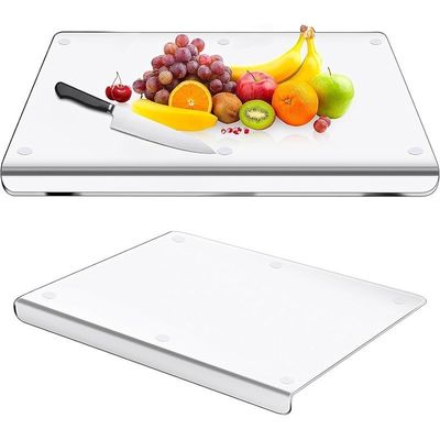 Strumenti da cucina resistenti Logo personalizzato Blocco di taglio acrilico per taglio sicuro e flessibile