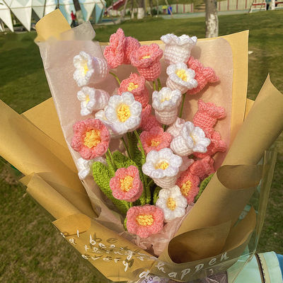 Fabbricazione a mano fiori a maglia fiori di girasole Daisy Perfetto per l'occasione del giorno del folle di aprile