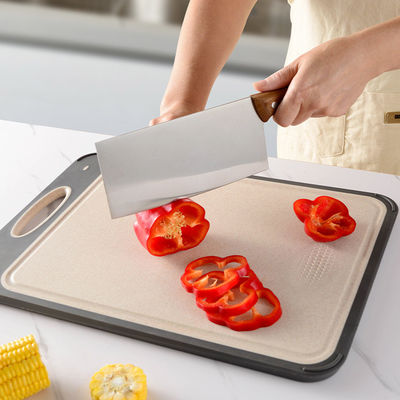 Tavola da taglio addensata per cucina con materiale in acciaio inossidabile 304 e design antiscivolo