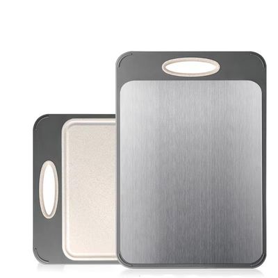 Tavola da taglio addensata per cucina con materiale in acciaio inossidabile 304 e design antiscivolo