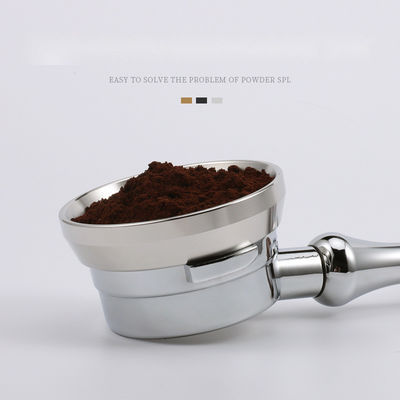 51/53/58mm Anello di dosaggio in argento Funnel ecologico portatile per il dosaggio di caffè di precisione