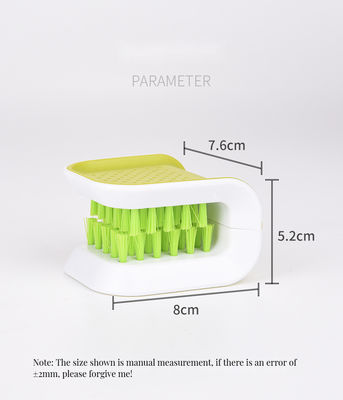 Pulizzatore di posate da cucina multifunzionale bianco con spazzola eco-compatibile