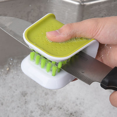 Spazzola di pulizia multifunzionale per posate da cucina